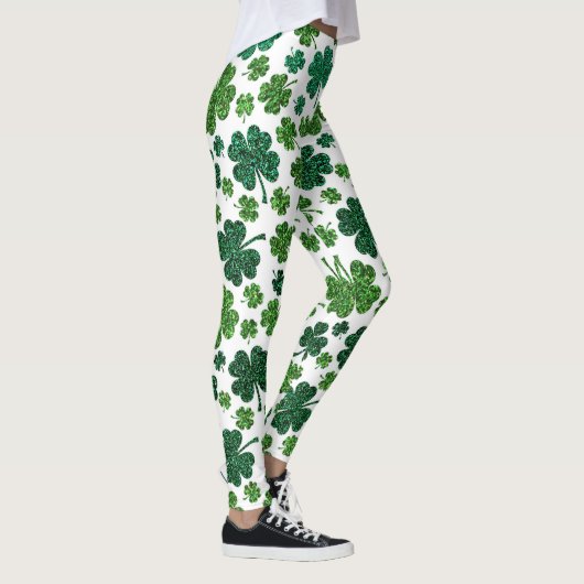 Shamrock étincelant de délicieuses Leggings (Droite)
