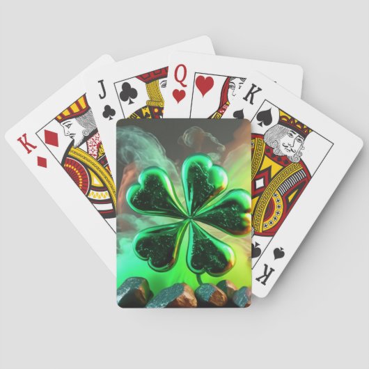 Shamrock Explosie Pokerkaarten (Achterkant)