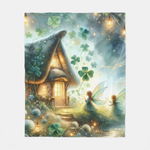 Shamrock Feeënhuis Gloed Fleece Deken