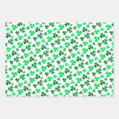 Shamrock Feuille de trèfle Floral Irlandais modern (Devant 2)