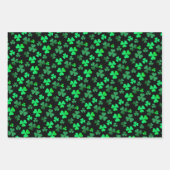 Shamrock Feuille de trèfle Floral Irlandais modern (Devant)