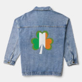 Shamrock Flag in Ierland Denim Jacket (Achterkant)
