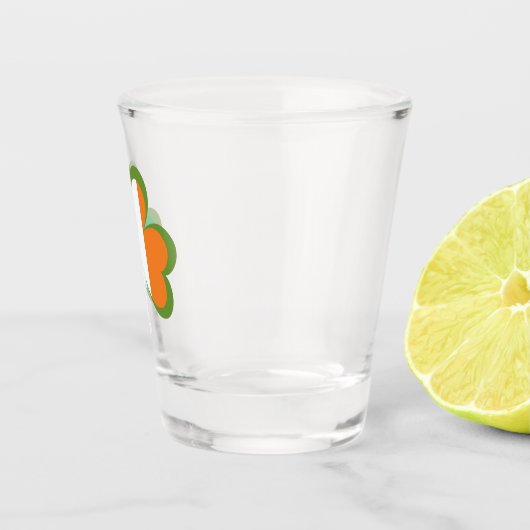 Shamrock Flag in Ierland Shot Glas (Rechts)