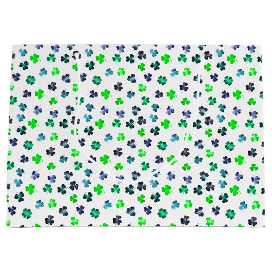 Shamrock for St Patrick's Day Groot Cadeauzakje (Voorkant)