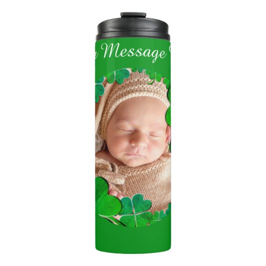 Shamrock Frame w/Photo Thermosbeker (Voorkant)