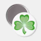 Shamrock fridge magnet wit magneet (Voorkant / Achterkant)