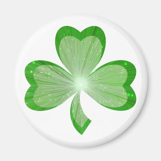 Shamrock fridge magnet wit magneet (Voorkant)