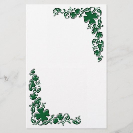 Shamrock Garden Briefpapier (Voorkant)