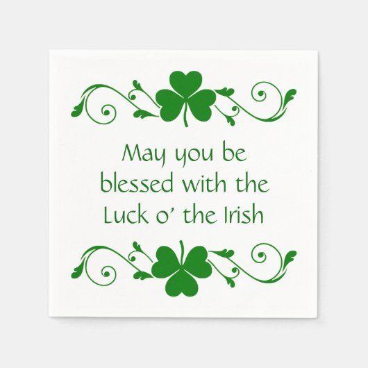 Shamrock Garland Servet (Voorkant)