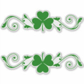 Shamrock Garlands Sticker (Voorkant)