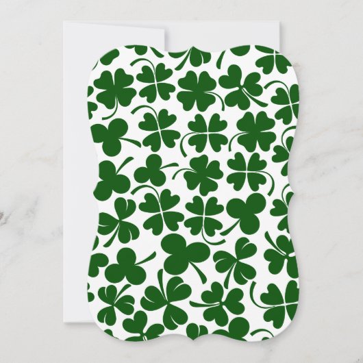 shamrock geluksklaver kaart (Voorkant)