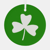 Shamrock Glas Ornament (Achterkant)