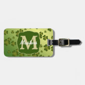 Shamrock Glow Monogram Bagagelabel (Voorkant horizontaal)