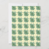 Shamrock Gold Saint Patrick's Day Party Invitation Kaart (Achterkant)