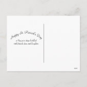 Shamrock Gold St Patricks Day Feestdagenkaart (Achterkant)