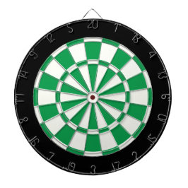Shamrock Green Black en White Dartbord