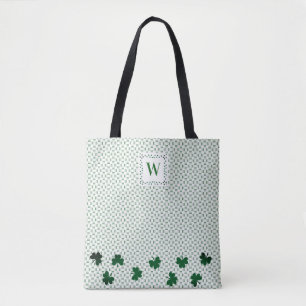 Shamrock Green Canvas tas All-Over-Print