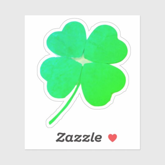 Shamrock Green Irish St. Patricks Day 4Sean beroem Sticker (Vel)