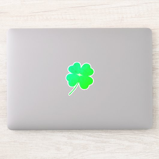 Shamrock Green Irish St. Patricks Day 4Sean beroem Sticker (Computer)