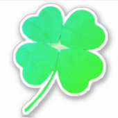 Shamrock Green Irish St. Patricks Day 4Sean beroem Sticker (Voorkant)