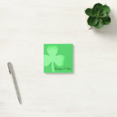 Shamrock Green Modern Script Monogramed Name 3x3 Post-it® Notes (Kantoor)