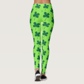 Shamrock Green Patrick`s Day Pattern Leggings (Achterkant)