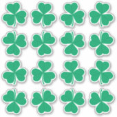 Shamrock Green St. Patrick's Day Irish Sticker (Voorkant)
