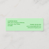 Shamrock Green 'VIP PASS' visitekaartje skinny (Achterkant)