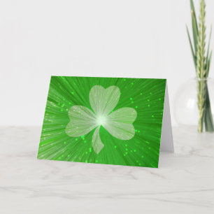 Shamrock greetings card kaart