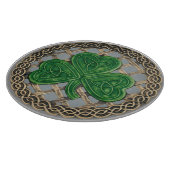 Shamrock Gris sur la planche à découper des noeuds (Coin)