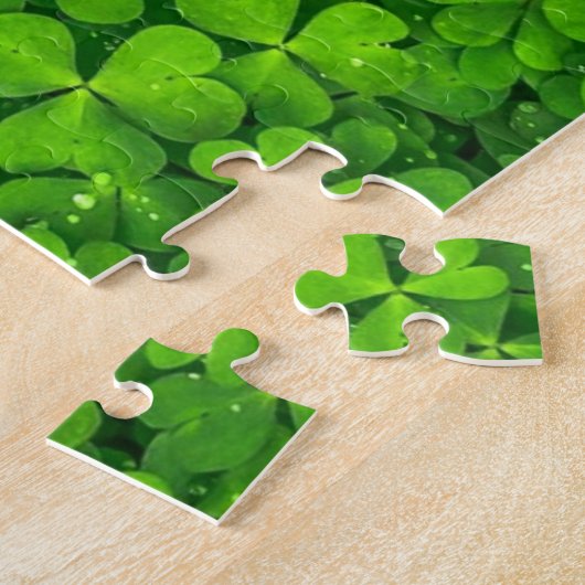 Shamrock groen, St. Patrick's Day, Legpuzzel (Zijkant)