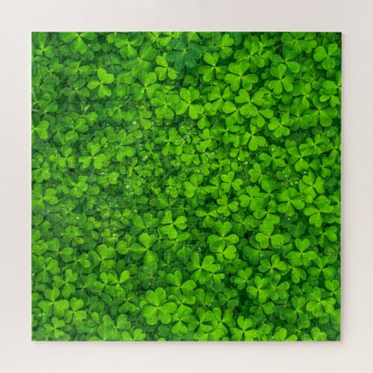 Shamrock groen, St. Patrick's Day, Legpuzzel (Horizontaal)