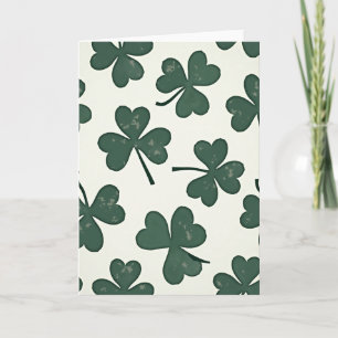 Shamrock Groene Ierse Gelukskaart Kaart