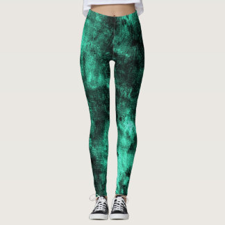 Shamrock Grunge Texturé Spandex Leggings