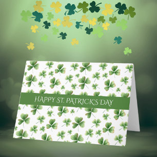 Shamrock Happy St. Patrick's Day  Feestdagen Kaart