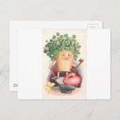  Shamrock Heart en Key St Patrick's Day Briefkaart (Voorkant / Achterkant)