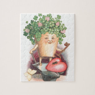  Shamrock Heart en Key St Patrick's Day Legpuzzel