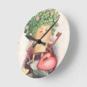  Shamrock Heart en Key St Patrick's Day Ronde Klok (Hoek)