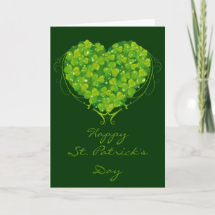 Shamrock Heart Kaart
