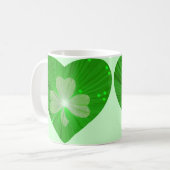 Shamrock Heart mok green (Voorkant links)