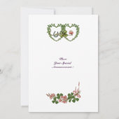 SHAMROCK HEARTS MONOGRAM AANKONDIGING (Achterkant)