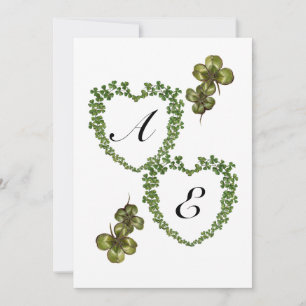 SHAMROCK HEARTS MONOGRAM AANKONDIGING