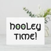Shamrock 'Hooley Time' invitation blanc (Debout devant)