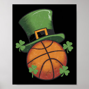 Shamrock Iers Skelet Leprechaun St. Patrick's Dag  Poster