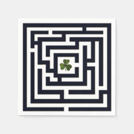 Shamrock in de Black Labyrinth Challenge Servetten