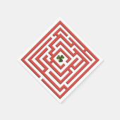 Shamrock in de Red Labyrinth Challenge Servetten (Hoek)