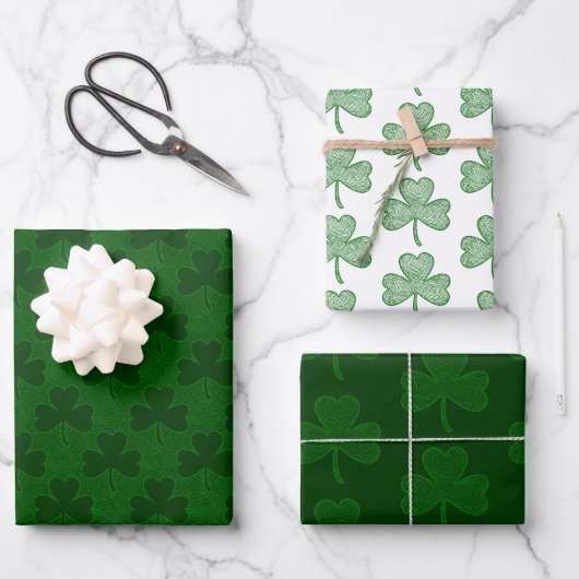 Shamrock Inpakpapier Vel (Voorkant)