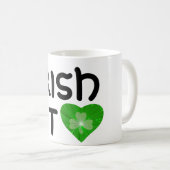 Shamrock 'Irish at (hart)' mok white (Voorkant rechts)