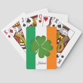 Shamrock, Irish Flag, Ireland Plays Cards Games Pokerkaarten (Achterkant)