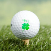 Shamrock Irish Green St. Patricks Day Golf Balls Golfballen (Insitu Shirt)